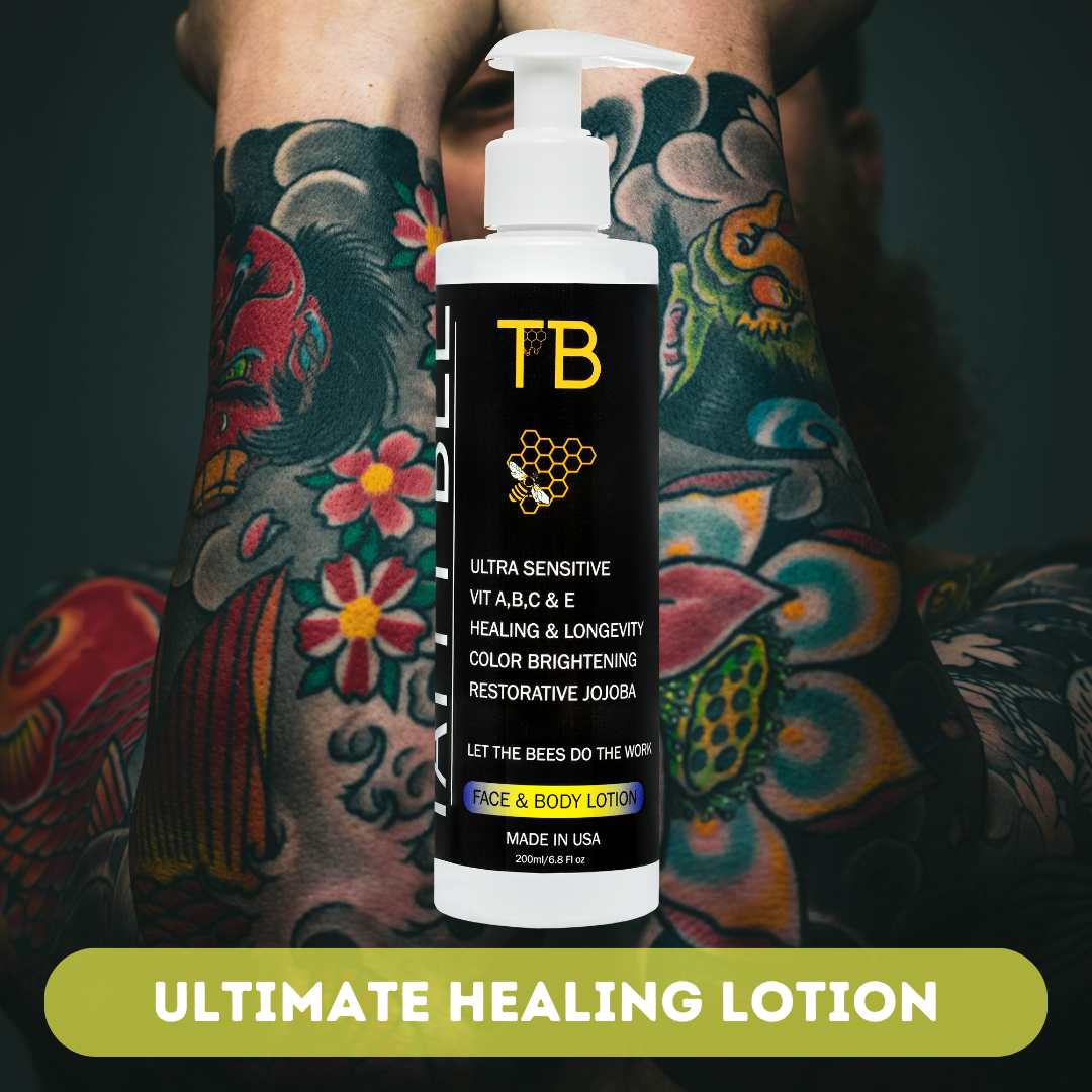 Tattoo Aftercare Butter Tattoo Balm Cream - Color Enhancement Revives Old  Tattoos, Hydrates New Tattoos Cream, Natural + Petroleum Free, Daily Tattoo  Lotion Moisturizer & Healing Brightener (2.6 oz/75g) 2.60 Ounce (Pack of 1)